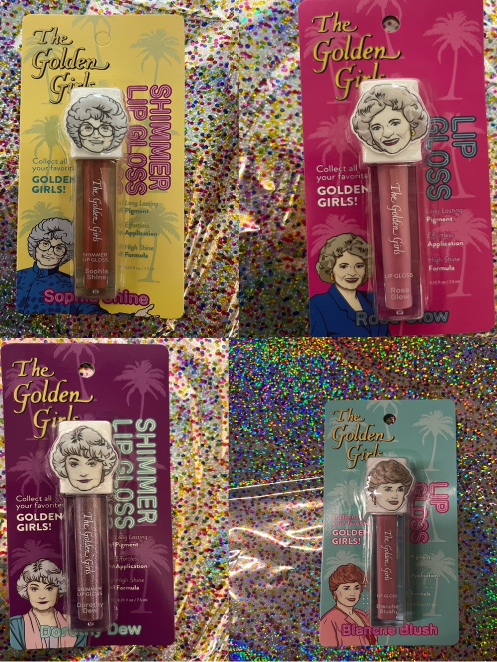 Set of 4 Golden Girls Lip Glosses
